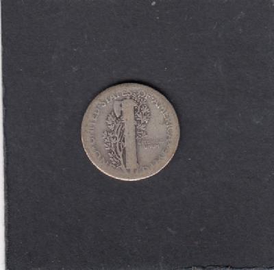 Beschrijving: 1 Dime MERCURY